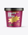 Kraft Paper Ice Cream Cup Mockup