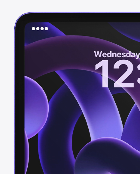 iPad Pro Vertical Mockup – Front View