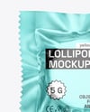 Matte Metallic Lollipop Sachet Mockup
