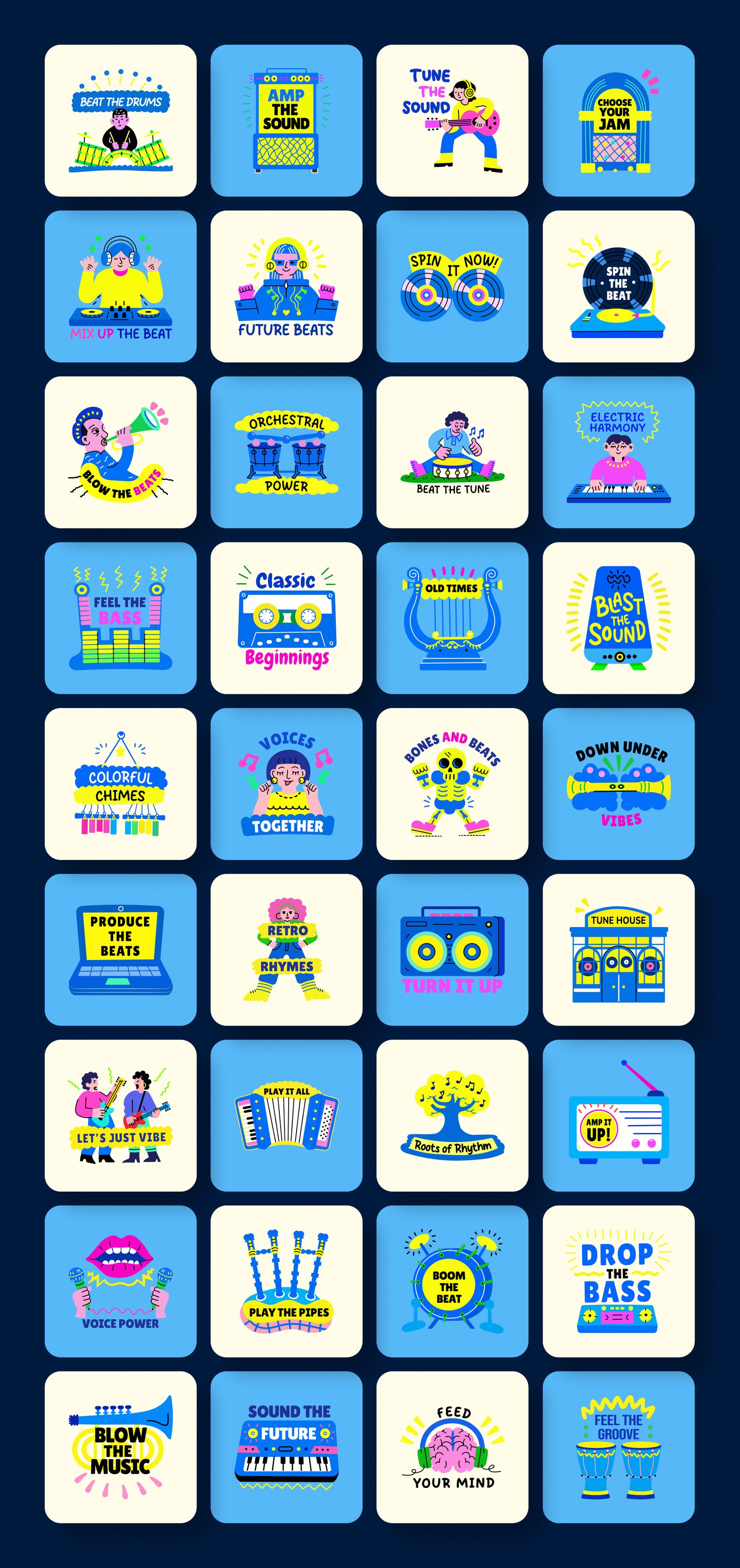 Music Stickers Collection