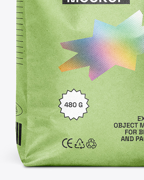 Kraft Paper Food Bag Mockup