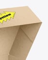 Opened Kraft Cake Box Mockup