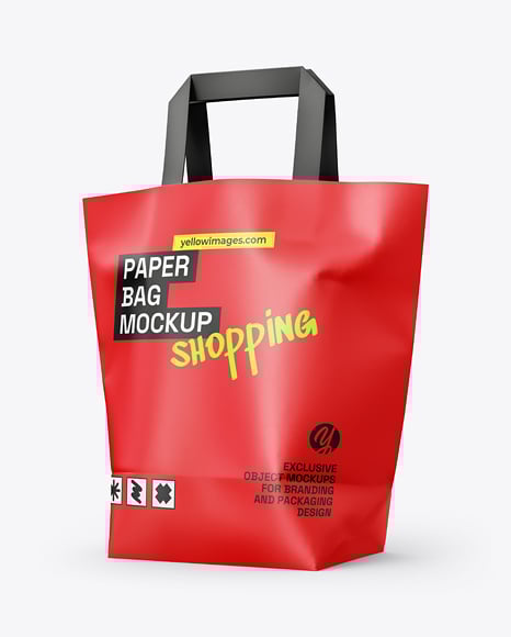 Paper Bag Mockup - Takeaway+Hamburger+Box+Mock+Up