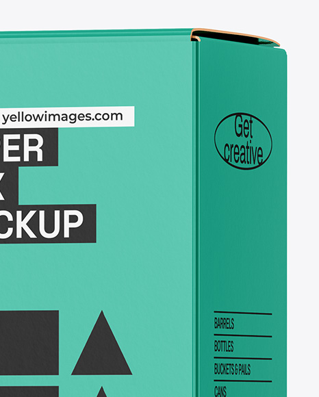 Clear Foam Pump Bottle with Box Mockup