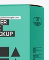 Clear Foam Pump Bottle with Box Mockup