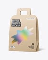 Kraft Paper Bottle Carrier Mockup