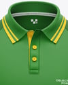 Men's Short Sleeve Raglan Polo Mockup
