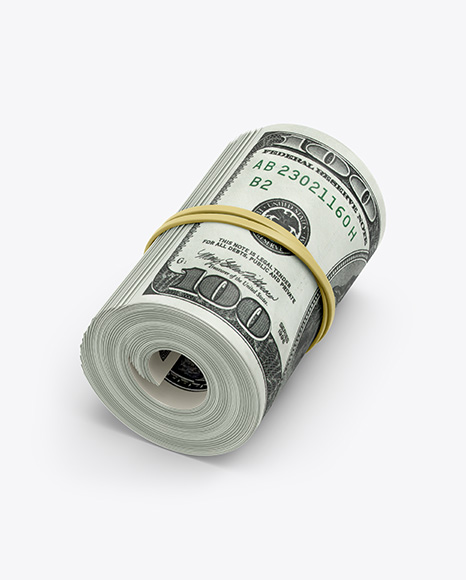 Money Roll Mockup