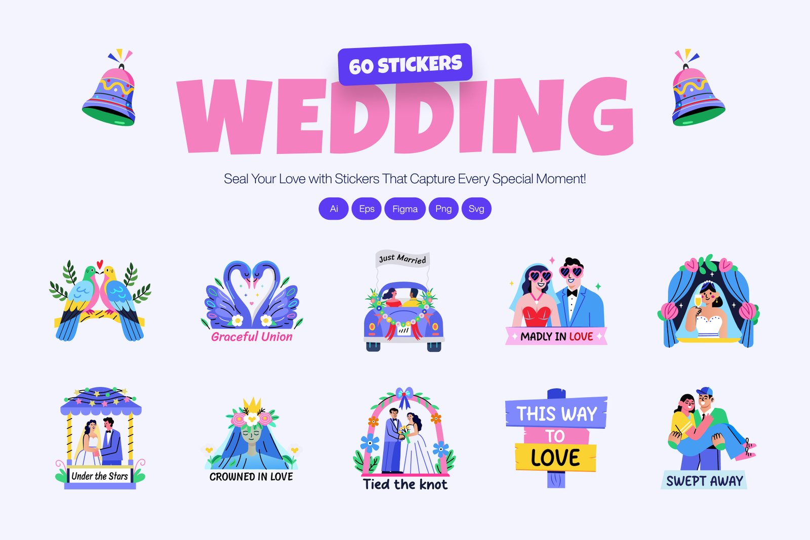 Wedding Stickers Set