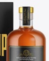 Whiskey Bottle with Box Mockup