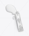Opened Glossy Stick Sachet with Liquid Mockup