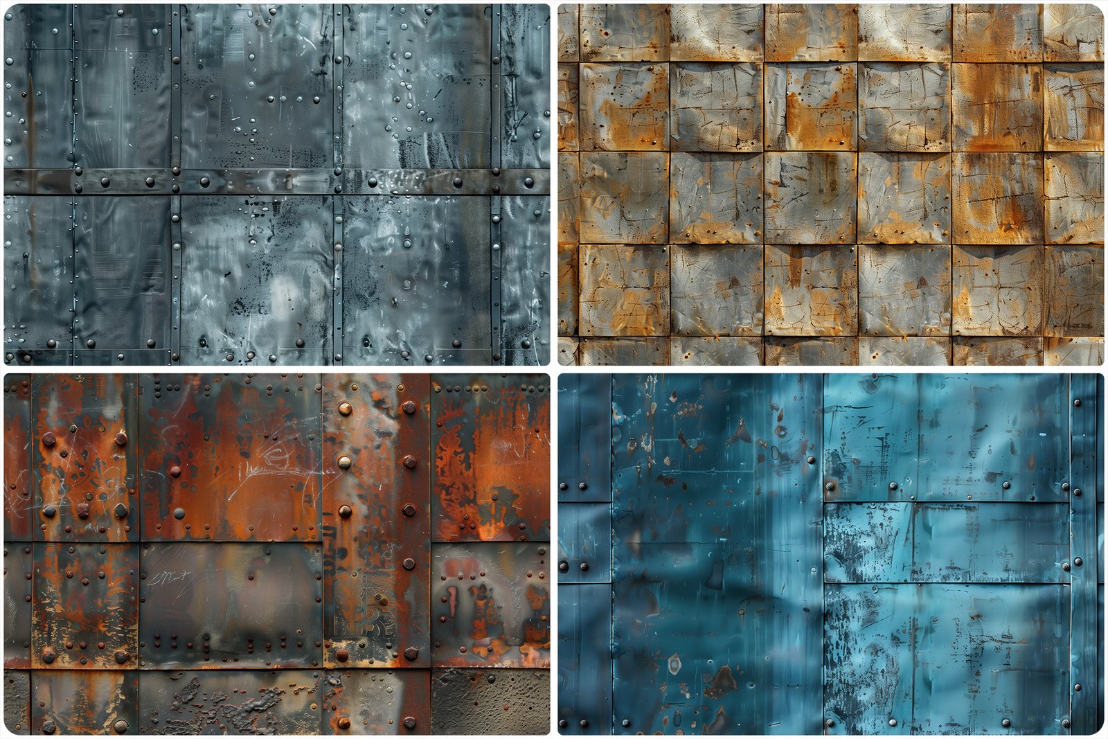 30 Metal Wall Texture Backgrounds
