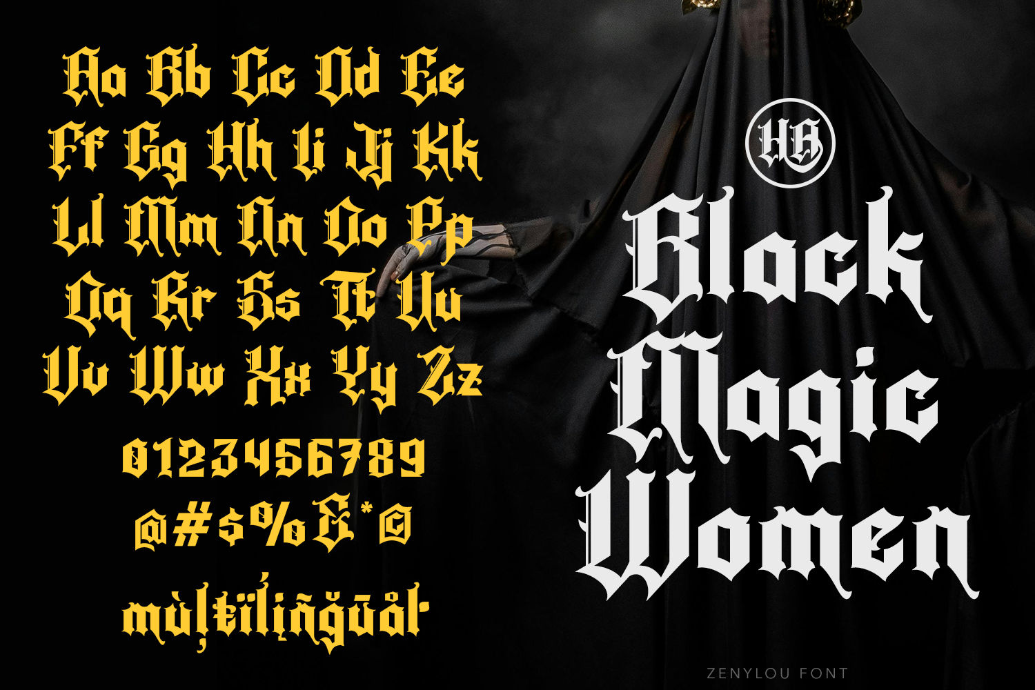 Zenylou Blackletter ``````Font