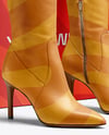 Pair of Over-The-Knee Boots with Shoe Box Mockup