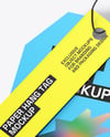 Paper Hang Tag Mockup – Top View