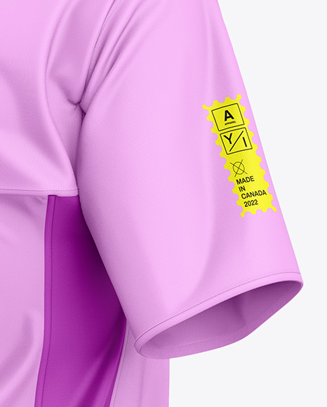 Women's Medical Shirt Mockup - Back Half Side View