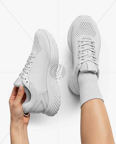 Pair of Running Shoes Mockup