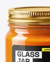 Glass Jar with Lobster Bisque Mockup