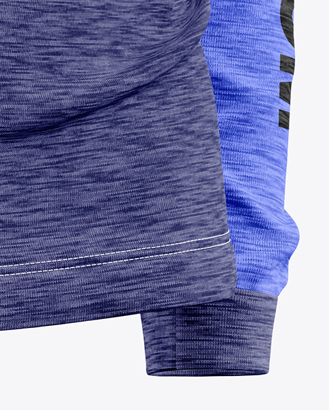 Melange Jersey Mockup - Half Side View