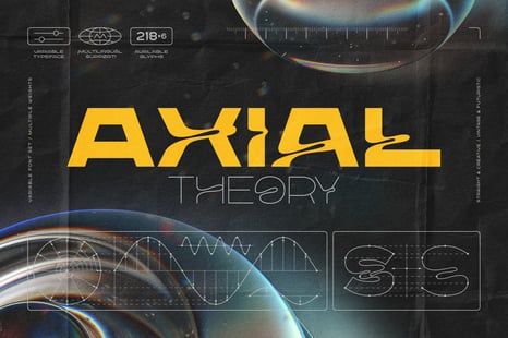 Axial Theory - Variable Font Set - Abstract font