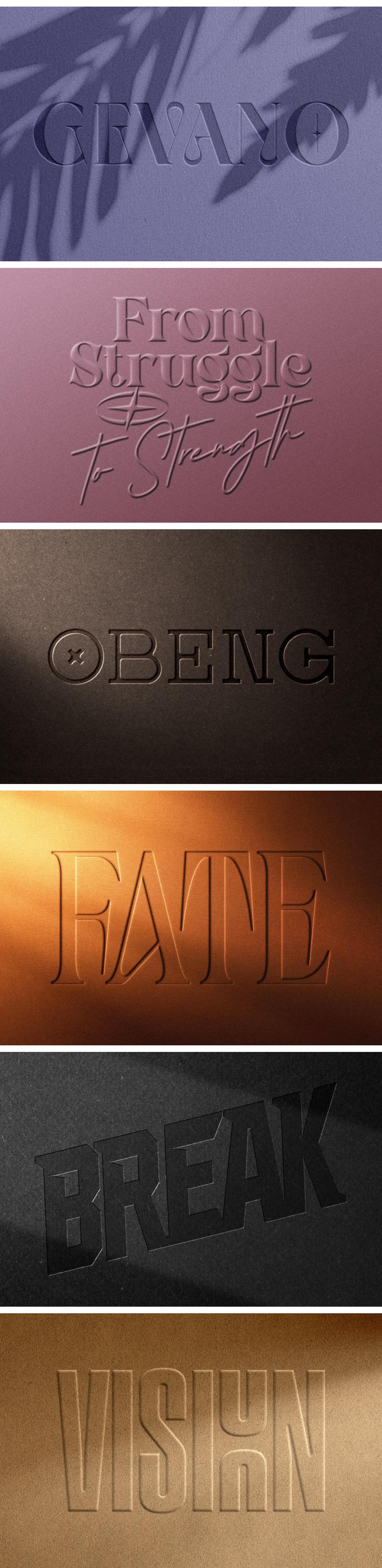 Embossed &amp; Debossed Paper Effects