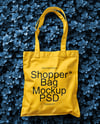 Tote Bag on a Leafy Greens Background Mockup