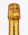 Amber Glass Champagne Bottle Mockup