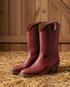 Pair of Women's Cowboy Boots Mockup