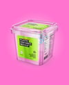 Clear Plastic Food Container Mockup