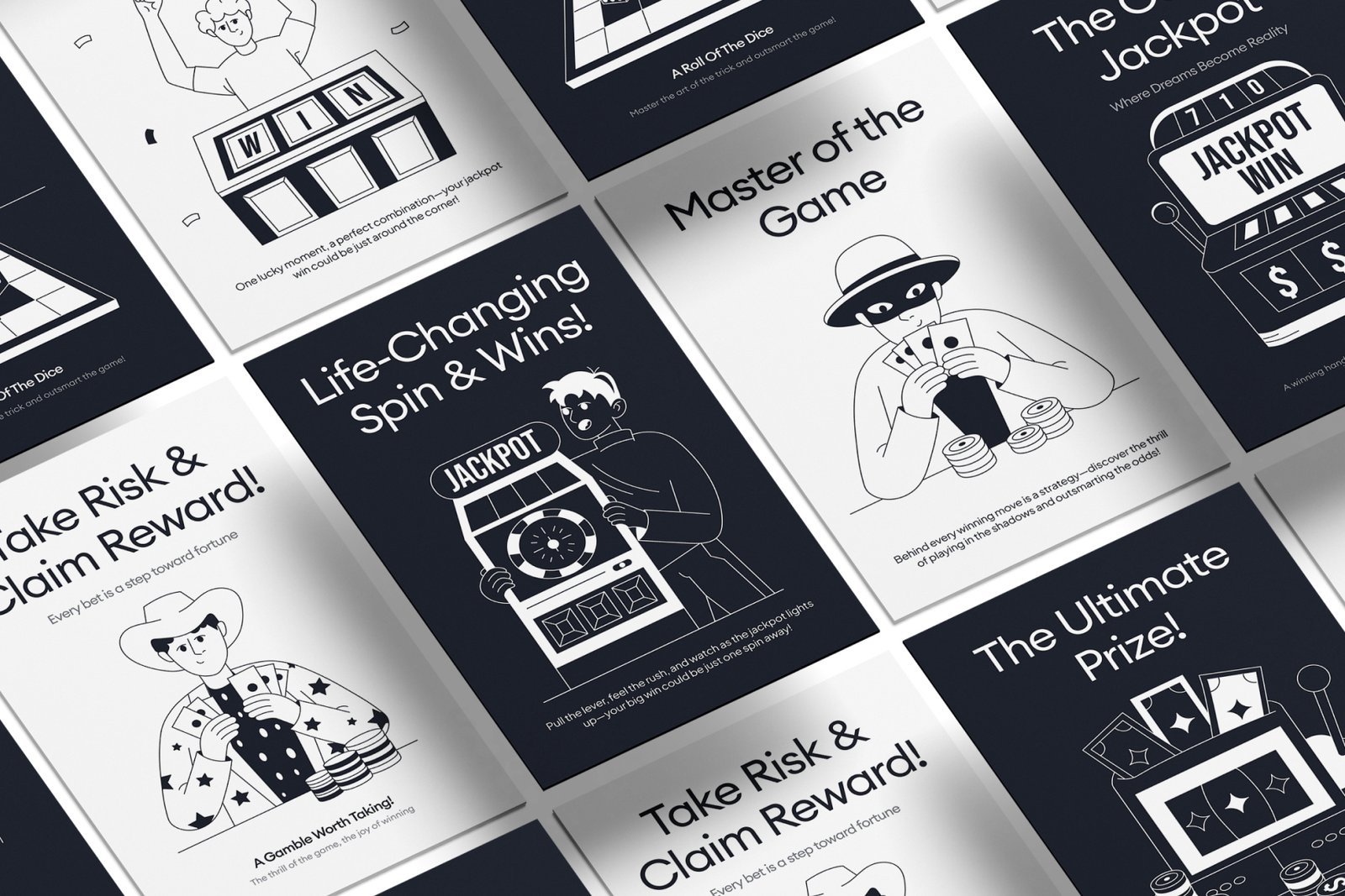 Gambling Cheater Drawing Illustrations