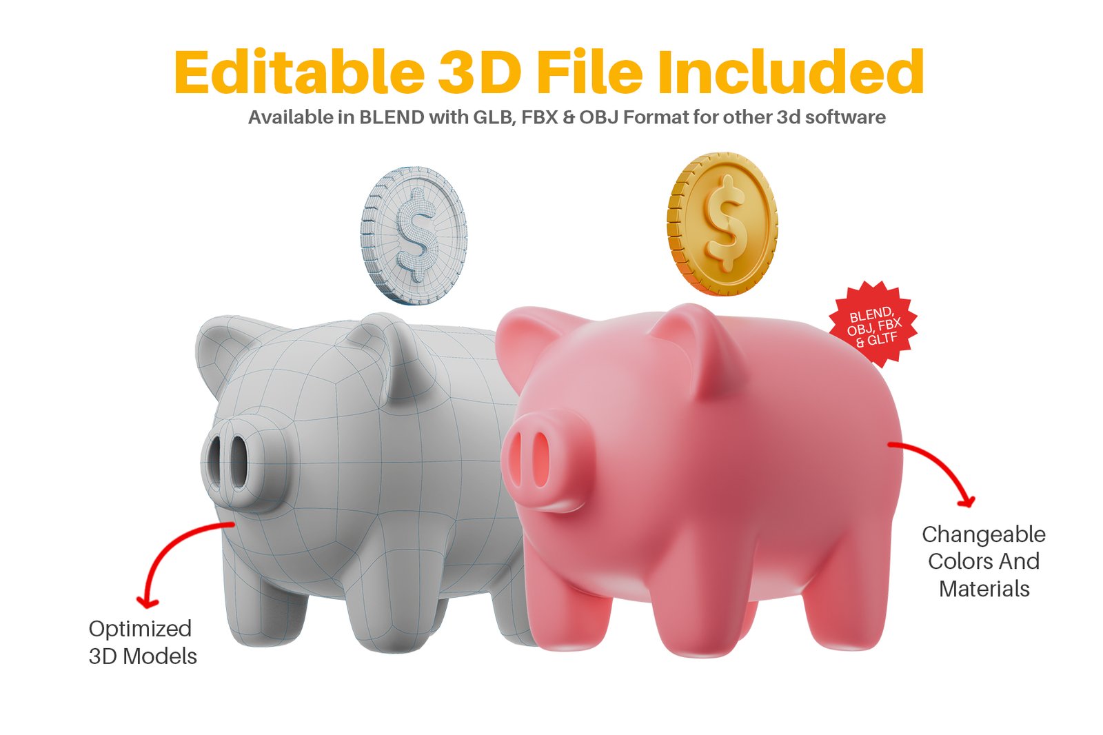 General Finance 3D Icon Set