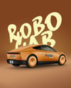 Electric RoboCab Mockup - Back Half Side View