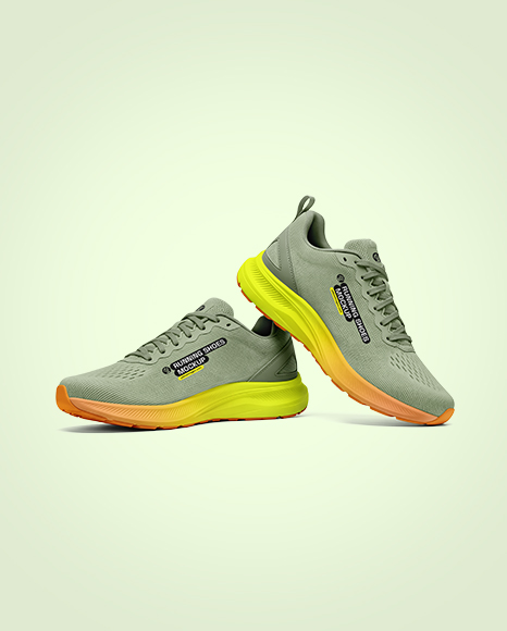 Pair Of Running Shoes Mockup