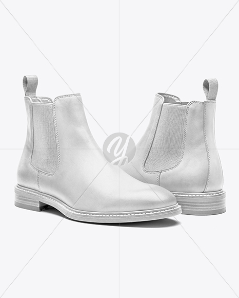 Pair of Chelsea Boots Mockup