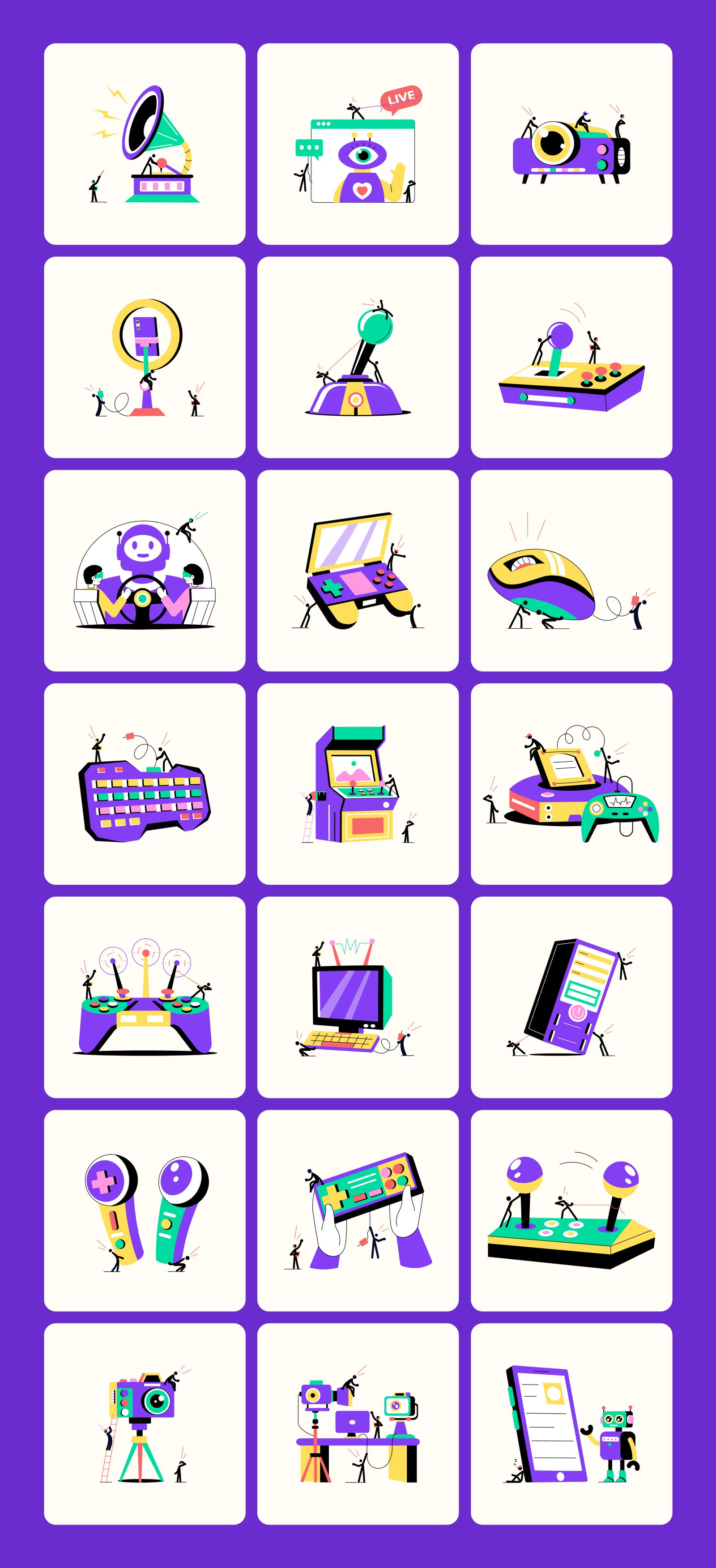 Technology and Innovation Illustrations Bundle