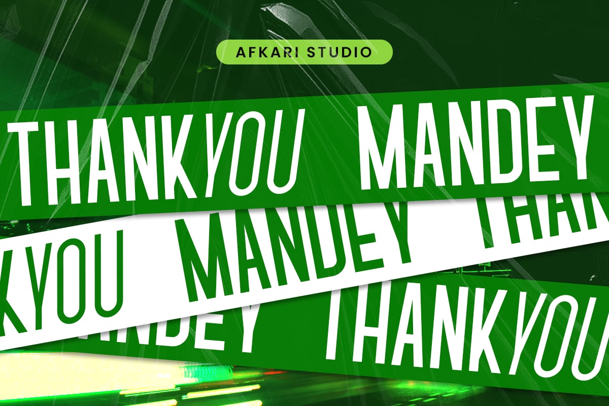 Mandey - Modern Condensed Family Font