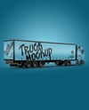 Semi Trailer Truck Mockup - Back Half Side View