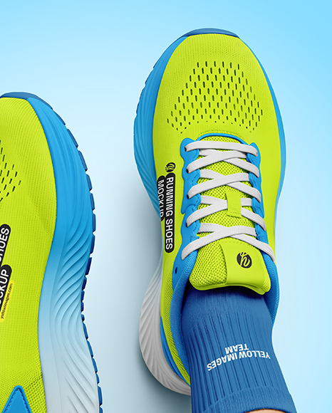 Pair of Running Shoes Mockup
