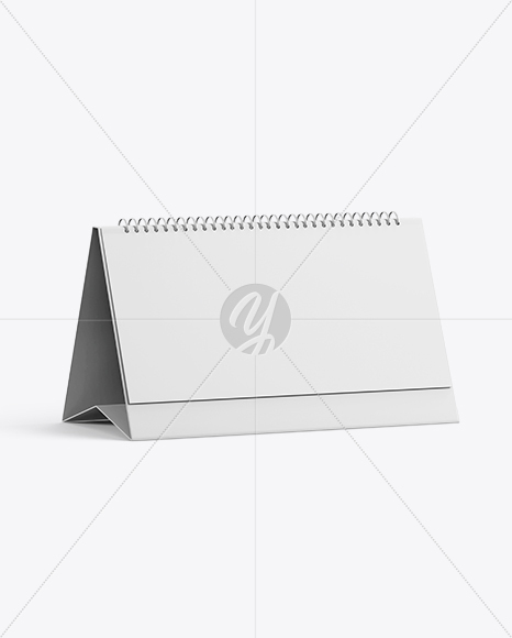 Desk Tent Calendar Mockup – Half Side View