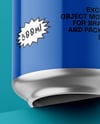 Aluminium Can With Glossy Finish Mockup