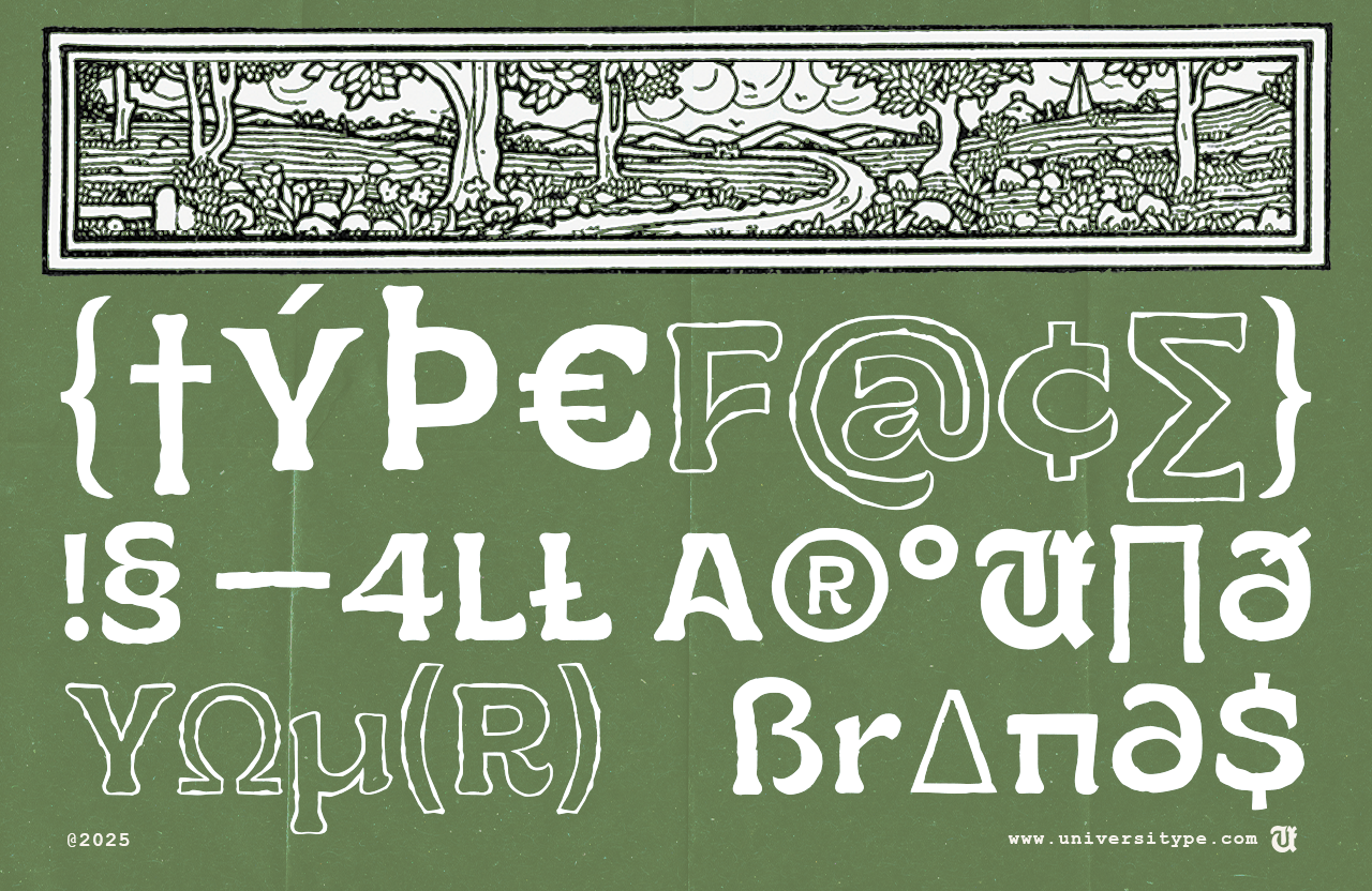 UT Ruganic - An Organic Display Font