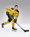 Man Wearing Full Ice Hockey Kit Mockup