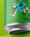 Aluminium Can With Matte Finish Mockup