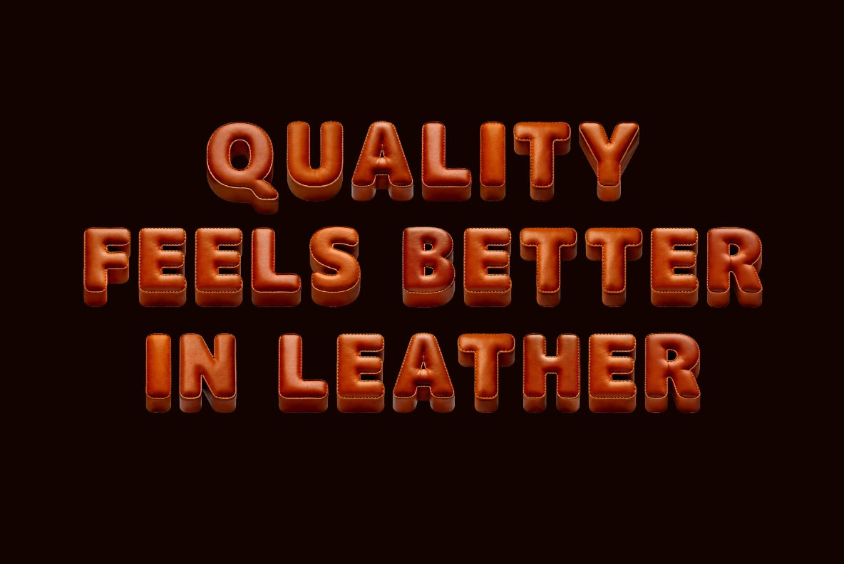 Brown Leather Font