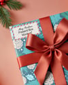 Christmas Gift Box with Bow Mockup