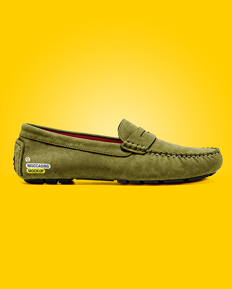Suede Moccasin Mockup