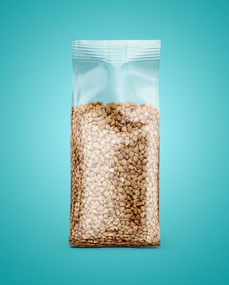 Package with Buckwheat Mockup