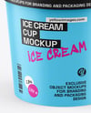 Matte Ice Cream Cup Mockup