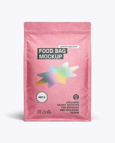 Kraft Paper Food Bag Mockup