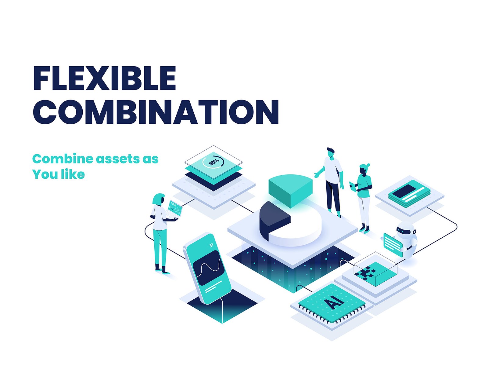 AI &amp; Data Isometric Illustrations – Modern Tech Pack